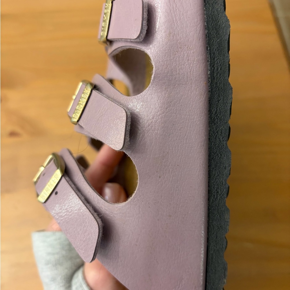 Birkenstock Lavender Triple-Strap Sandals - Picture 4 of 8